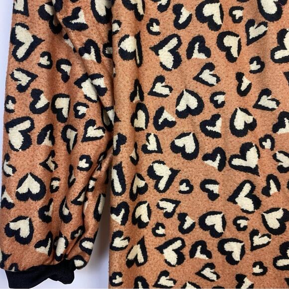 Just Love Heart Leopard Print Womens Union Suit Size XS - Picture 10 of 10
